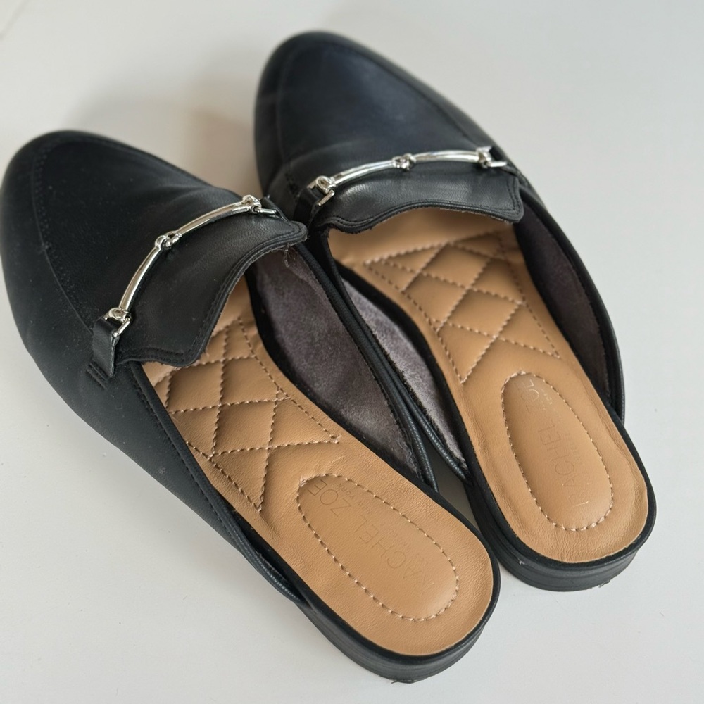 Black Flats with horse bits